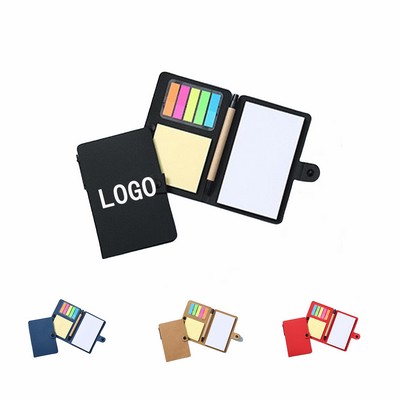 Combination Sticky Note Book Tearable with Pen