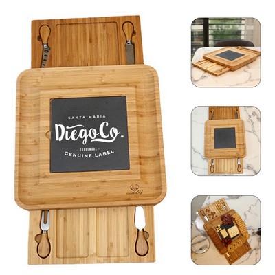 Bamboo Cheese Board Set