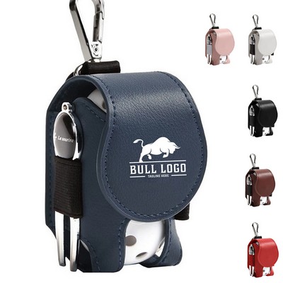 PU Leather Golf Ball Waist Pouch