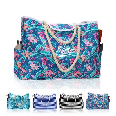 Nautical Pool Tote Bag