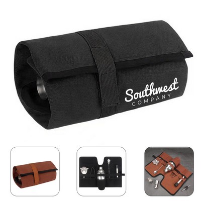 Canvas Bartender Tool Roll Bag