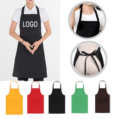 27" Unisex Waterproof Polyester Apron w/2 Front Pockets