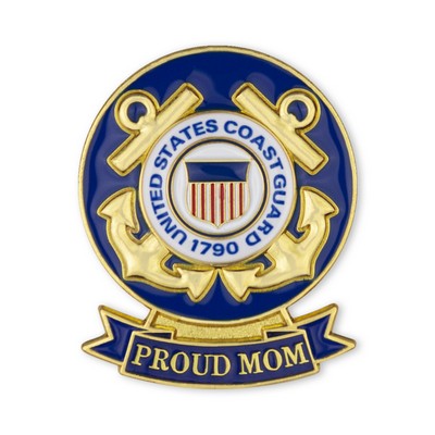 U.S. Coast Guard "Proud Mom" Lapel Pin