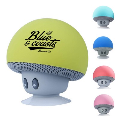 Mini Mushroom Bluetooth Speaker with Suction Cup Stand