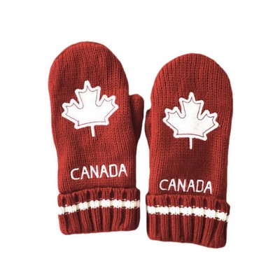 Personalized Pattern Knitted Warm Gloves