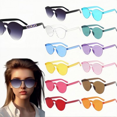 Transparent Frameless Sunglasses