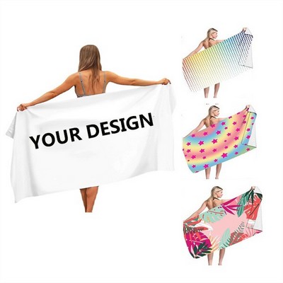 Custom Sublimated Full Color Bath Towel