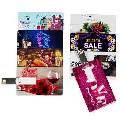 Promotional Slim Business Credit Card USB Flash Drive 16GB