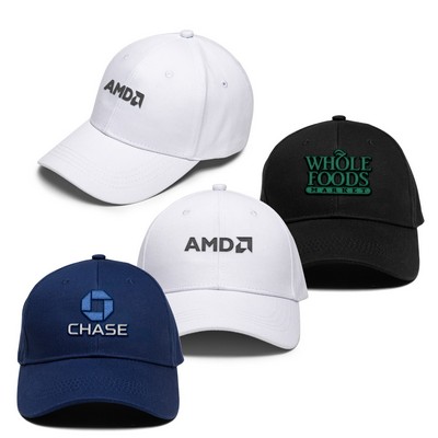 Snapback Cotton Baseball Cap (QuickShip - 3-4 Weeks)