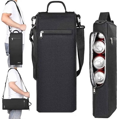 Golf Cooler Bag Holds 6 Pack Cans or 2 Bottles of Wine