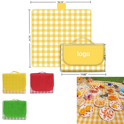 78.74" Foldable Outdoor Thickened Picnic Mat for Picnics Camping & Multifunctional Ground Mat