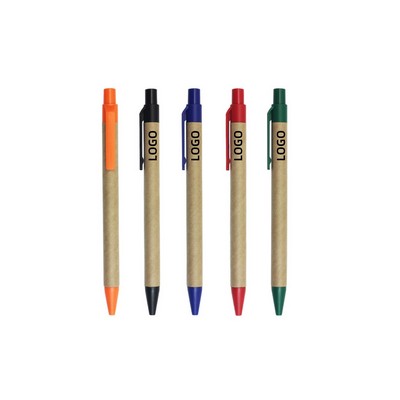 Kraft-Paper Ballpoint Pen Black Ink