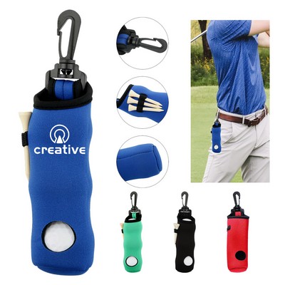 Neoprene Portable Golf Fanny Pack Ball Holder