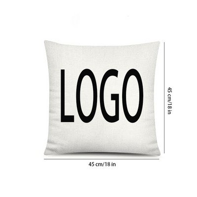 18x18" Full Color Custom Linen Pillowcase