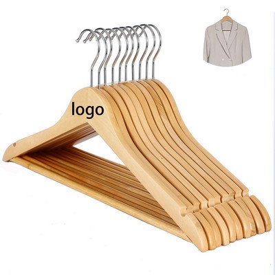 Solid Wood Non-Slip Clothes Hanger