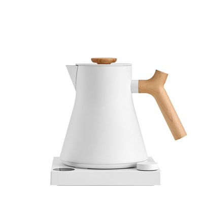 Fellow®Corvo EKG Pro Electric Kettle in Matte White w/ Maple Accents