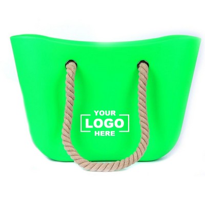 Silicone Beach Tote Bag Summer Waterproof Travel Sandproof