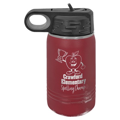 Polar Camel 12 oz. Maroon Water Bottle