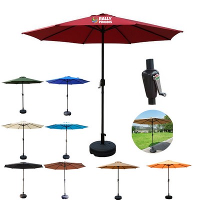 9 Feet Outdoor Metal Central Pillar Umbrella