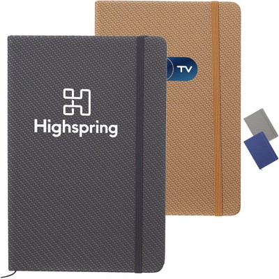 3" W x 3" H Arco A5 Knit Texturized Notebook