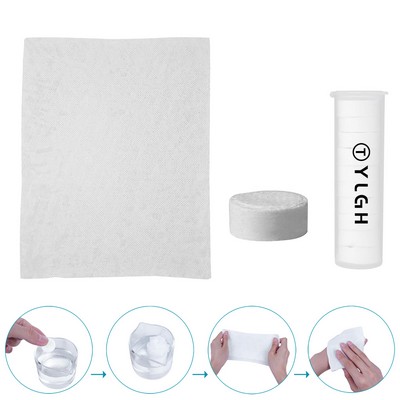 Disposable Compressed Towel Tablet With Tube