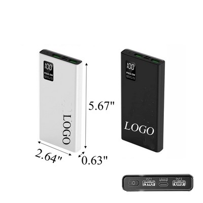 10000Mah Charging Bank Fast Charging 22.5W 5V/4.5A