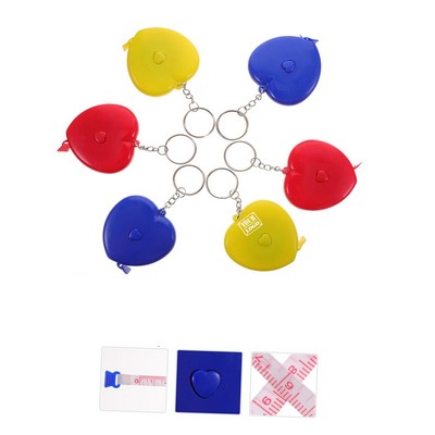60Inch Heart Tape Measure with Keychain