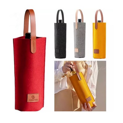 Felt Fabric Wine Bottle Carrier Tote Bag