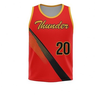 Sublimated Unisex Basketball Jersey UPF Mesh