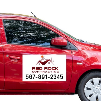 UV Ink Car Magnet Banner (12"x18") - Rectangle