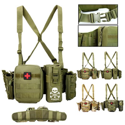 Tactical Vest with Adjustable Pouch