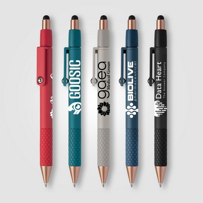 Nora Recycled Plastic Relax Fidget Stylus Pen - Silkscreen