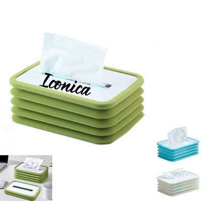Silicone Folding Luminous Tissue Box