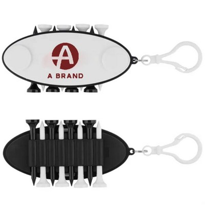 Golf Tee & Marker Key Tag Set