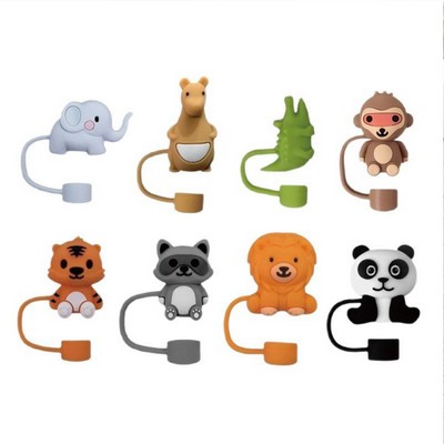 Custom Straw Cover Pipe Topper Cap MOQ100pcs