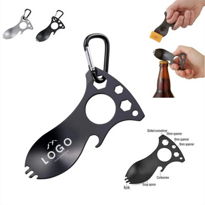 Spork Multi-Tool With Carabiner
