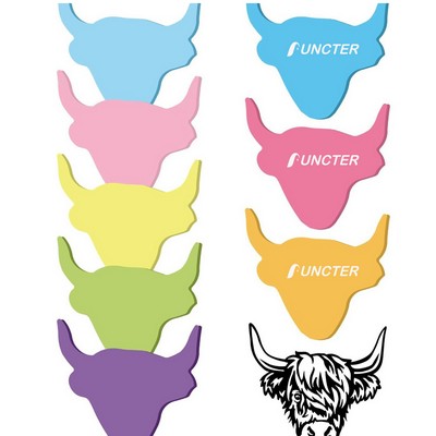 50 Sheets 2.36 x 3.15 inch Adhesive Yak Shape Sticky Notes Notepaper
