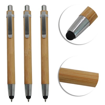 Eco-friendly bamboo touch ballpoint pen