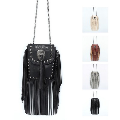 Studded Leather Crossbody Bag
