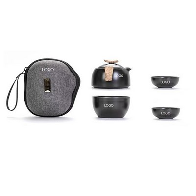 Portable Ceramic Tea Set W/ 180Ml Teapot