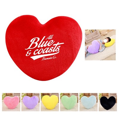 Silky Soft Heart Plush Pillow