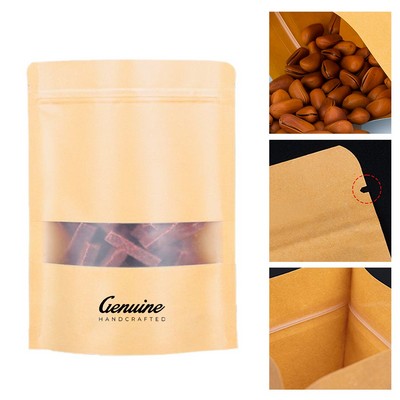 Eco-Friendly Kraft Paper Bags with Clear Window