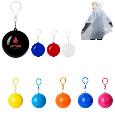 Portable Disposable Emergency Raincoats Ball