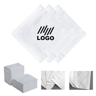 Custom 2-Ply Fold Cocktail Beverage Lunch Paper Napkin