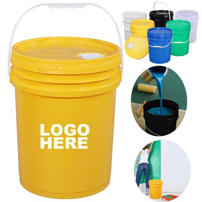 20L Heavy-Duty Leak Proof Water Storage Container Durable PP Drum Industrial Plastic Bucket with Lid