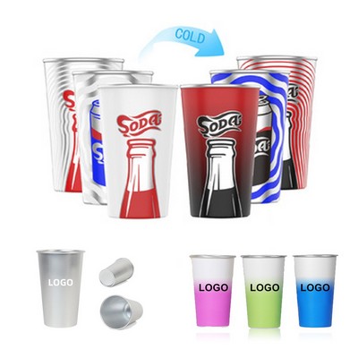 15oz Color Changing Food Grade Aluminum Cup