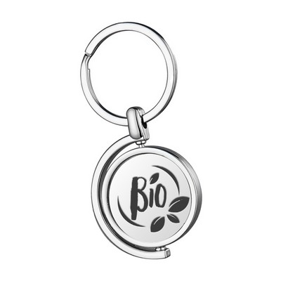 Personalized Turnable Double Sided Colorful Photo KeyChain