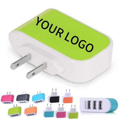 Quick Portable 3 Port USB Charger