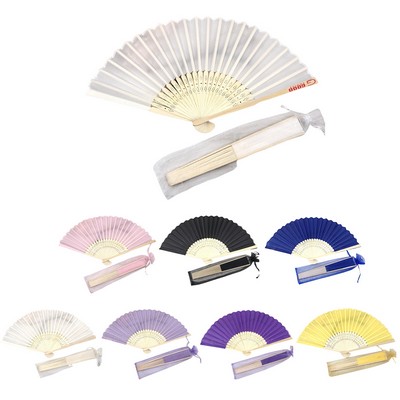 Silk Bamboo Hand Fan
