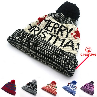 Beanie Hat W/ Pom Pom For Men Women